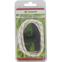 Starterio virvelė 5 mm x 1,30 m, balta, su rankena KR550013G