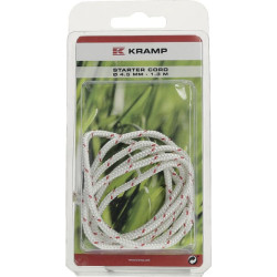 Starterio virvelė 4,5 mm x 1,30 m, balta KR0450013