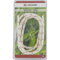 Starterio virvelė 5,5 mm x 1,30 m, balta KR0550013