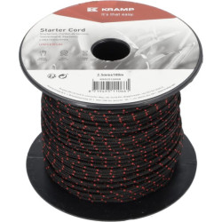 Starterio virvelė 2,5 mm x 100 m, juoda KR0251000B