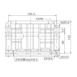 Variklis, horizontalus, 11 AG, ​​25x60, Loncin G390FA