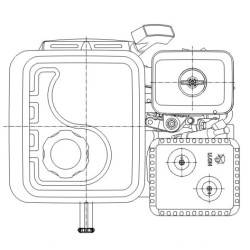 Variklis, horizontalus, 5,5 AG, 19,05x61,6, Loncin G200FR