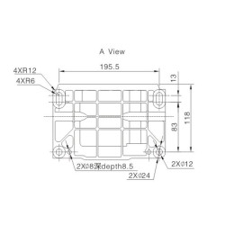 Variklis, horizontalus, 8 AG, 25,4x88, Loncin G270FC