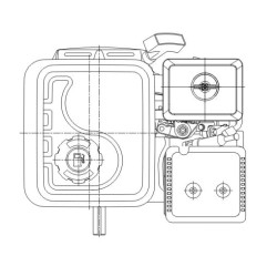 Variklis, horizontalus, 8 AG, 25x60, Loncin G270FA