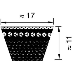 V formos diržas BX 50 BX171315