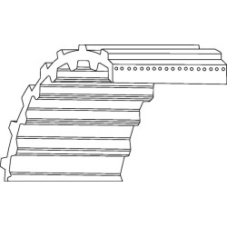 Paskirstymo diržas 8M 180 dantų 1440x20mm Optibelt 200DS8M1440