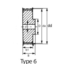 Paskirstymo skriemulys, tipas -T10 30Z 40T10302