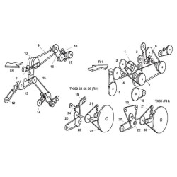 V formos diržas su juostomis 1623311 Gates 85011623311
