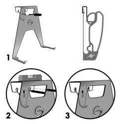Roboto sieninis laikiklis, skirtas Stiga Stig 300/600/1200/A1500/A3000/A5000 FGP4067