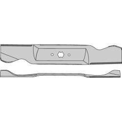 Peilio ilgis: 377 mm, trikampė skylė: Ø15,8, tinka MTD by Kramp FGP011254