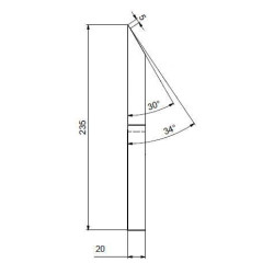 Medienos smulkintuvo peilis 168x235x20 WCB330940