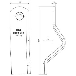 Peilių rinkinys ESM 2430640