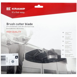 Krūmapjovės peilis 3T, ilgis 250, Ø25,4, 4 mm FGP514252