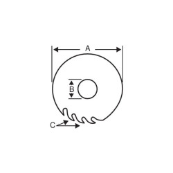 Krūmapjovės peilis 24Z-225-20 MAXI22520BA