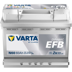 Akumuliatorius 12V 60Ah 640A N60 VARTA Dynamic EFB 560500064