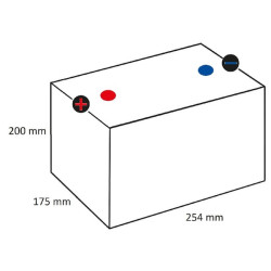Akumuliatorius 12 V 50 Ah 815 A AGM Red Top RTC 4.2 Optima 801287