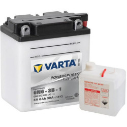 Akumuliatorius 6V 6Ah 30A Powersports Freshpack VARTA 006012003I314PS