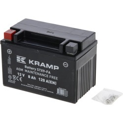 Akumuliatorius 12V 8Ah 120A uždarytas Kramp SBA812120KR