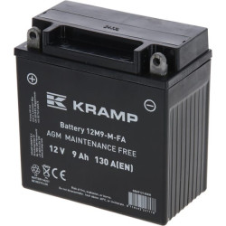 Akumuliatorius 12V 9Ah 130A uždarytas Kramp SBA912130KR