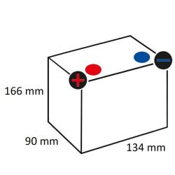 Akumuliatorius 12V 14Ah 210A uždarytas Kramp SBA1412210KR