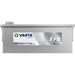 Akumuliatorius 12V 190Ah 1050A B90 ​​VARTA Dynamic EFB 690500105