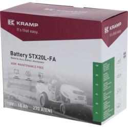 Akumuliatorius 12V 18Ah 270A uždarytas Kramp SBA1812270KR