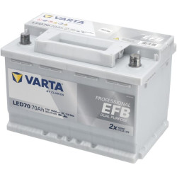 Akumuliatorius 12V 70Ah 760A LED70 VARTA Professional Dual Purpose EFB 930070076