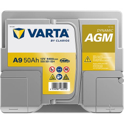 Akumuliatorius 12V 50Ah 540A A9 VARTA Dynamic AGM 550901054