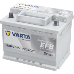 Akumuliatorius 12V 60Ah 640A LED60 VARTA Professional Dual Purpose EFB 930060064