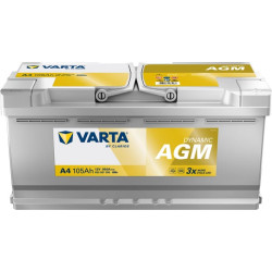 Akumuliatorius 12V 105Ah 950A A4 VARTA Dynamic AGM 605901095