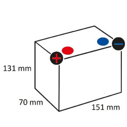 Akumuliatorius 12V 10Ah 160A AGM Powersports VARTA 512901022I314PS