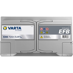Akumuliatorius 12V 75Ah 730A E46 VARTA Dynamic EFB 575500073