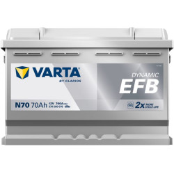 Akumuliatorius 12V 70Ah 760A N70 VARTA Dynamic EFB 570500076
