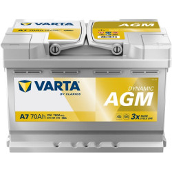 Akumuliatorius 12V 70Ah 760A VARTA Dynamic AGM A7 570901076