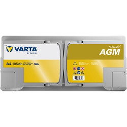 Akumuliatorius 12V 105Ah 950A A4 VARTA Dynamic AGM 605901095