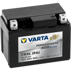 Akumuliatorius 12V 3Ah 50A AGM Powersports VARTA 503909005I302PS