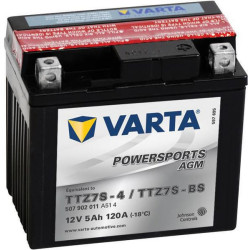 Akumuliatorius 12V 5Ah 120A AGM Powersports VARTA 505902012I314PS