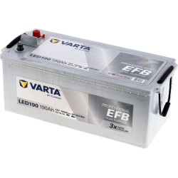 Akumuliatorius 12V 190Ah 1050A LED190 VARTA Professional Dual Purpose EFB 930190105