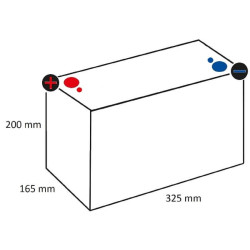 Akumuliatorius 12V 75Ah 975A AGM su mėlynu dangčiu Optima 852188