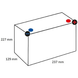Akumuliatorius 12V 38Ah 460A AGM su geltonu dangteliu YTR 2.7 Optima 873176
