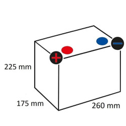 Laisvalaikio akumuliatorius 12V 70Ah(C20)/60Ah(C5) 600A Kramp 812071000KR