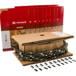 Pjūklo grandinė 3/8" 1,5 mm 410 DL 25ft pusiau kaltas Kramp 3815S25RKR