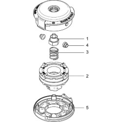 Žoliapjovės galvutė Tap&Go EL109 Easyload neutrali 109 mm 50719065