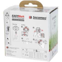 Žoliapjovės galvutė „EASY Work“ 4 1/4" MD M8x1.25 LH M/M10x1.25 LH F, EW109 50729004