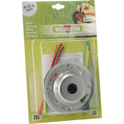 Žoliapjovės galvutė, piktžolių ravėjimo skylės Ø 25,4 mm WEE100254