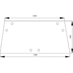 Case - IH 740 1332383C1N Galinio lango viršutinė dalis