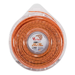 Žoliapjovės valas 2,7 mm, 56 m ilgio, susuktas, Vortex Alu NL2756VORA