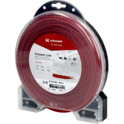 Žoliapjovės valas Ø 3 mm, 56 m, susuktas, tylus, raudonas, Kramp NL3056TCKR