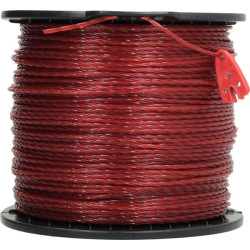 Žoliapjovės valas Ø 3 mm, 281 m, susuktas, tylus, raudonas, Kramp NL30281TCKR