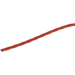 Žoliapjovės valas Ø 3,3 mm 46 m, susuktas, tylus, raudonas, Kramp NL3346TCKR